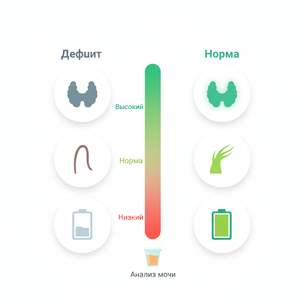 Схема роли йода в работе щитовидной железы