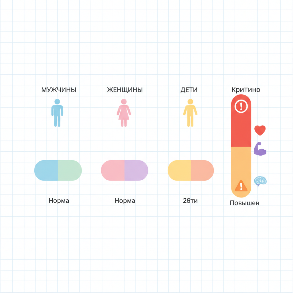 Схема: как КФК попадает в кровь при повреждении мышечных клеток